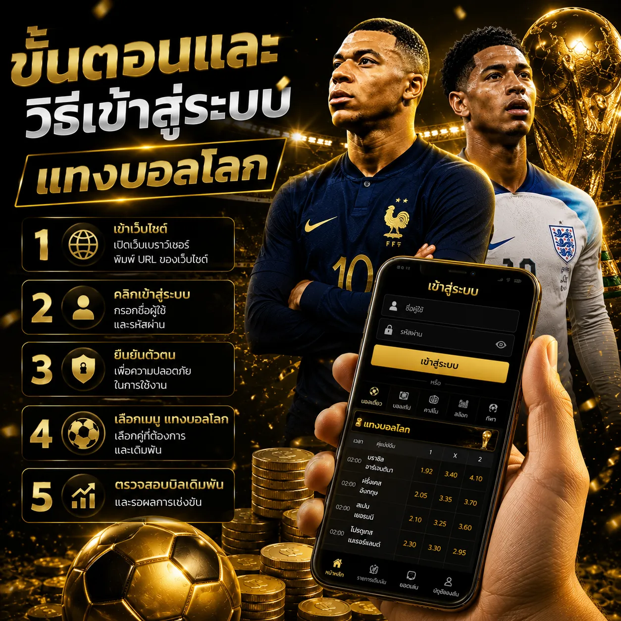 ขั้นตอนเข้าสู่ระบบ