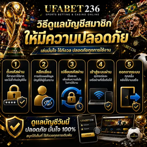 วิธีดูแลบัญชีสมาชิกบอลโลก ให้มีความปลอดภัย