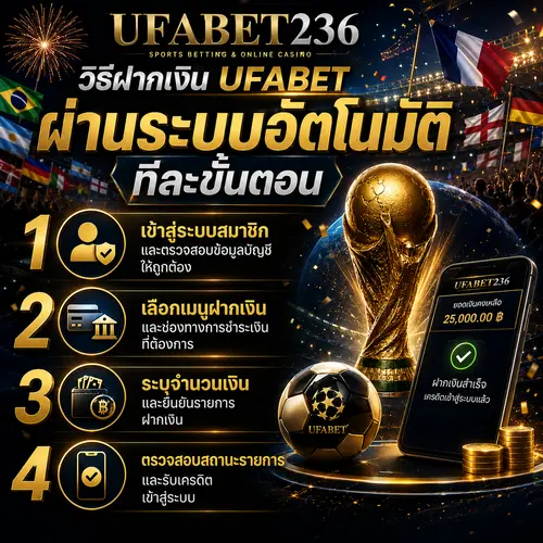 วิธีฝากเงิน UFABET ผ่านระบบอัตโนมัติ